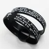 50 stks Jeremiah 2911 Lords Prayer Mannen Mode Cross Siliconen armbanden Polsbandjes hele Religieuze Jesus Sieraden Lots1951