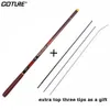 Boat Fishing Rods Goture Hand Rod 3.0 7.2m Stream Lake Pole Super Hard Light Carbon Fiber Carp Bass Pike Trout Tenkara 231030