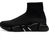 Trainers Speeds Shoes Platform Sneaker Men Women Tripler S Paris Socks Boots All Black White Blue Light Sliver Brown Ruby Graffiti Vintage Luxury Designer