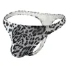 Calzoncillos sexy con estampado de leopardo para hombre, calzoncillos para hombre, Cueca, bragas masculinas con espalda en T, tanga fina, ropa interior de cintura baja Gay