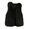 Women's Vests Lady Autumn Vest Women Furry Cozy Faux Fur For Soft Fluffy Warm Cardigan Plus Size Resistant Winter