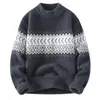 Pulls pour hommes # 4328 hiver Mohair tricoté pull hommes à manches longues mince chaud tricots et pulls épais gris blanc kaki