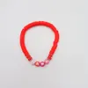 Pulsera de arcilla suave con letras de playa estilo bohemio cruzado, pulsera elástica de plata geométrica de diseño hecho a mano para mujer, venta al por mayor