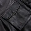Мужская зимняя куртка из искусственной кожи Tcyeek, мужская теплая натуральная воловья кожа, мотоциклетный Тренч M65 231031