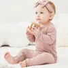 Ensembles de vêtements rayés en fibre de bambou pour tout-petits pyjamas ensemble doux enfant bébé garçon fille vêtements à manches longues vêtements de nuit pour les filles 231031