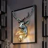 Lampes murales Nordic Antler LED Lampe Cerf Lumières pour éclairage intérieur Chambre à coucher Allée Couloir Décoration Applique