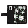 Flower Laddy Leather Plånbok Telefonfodral för iPhone 15 14 13 12 11 Pro Max XR XS 6 7 8 Plus iPhone15 Back Cover Girls Phone Case