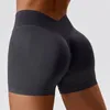 Shorts ativos femininos para academia, roupa sem costura, scrunch busport, fitness, cintura alta, treino, ciclismo, roupas curtas