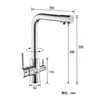 Robinets de cuisine Chrome robinet d'eau Pure 360 rotation multifonction filtre purification grue double poignées mitigeurs froids 231030