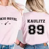 Women's T Shirts Tokio El T-shirts Kaulitz 89 Tshirt Band Music Tee Shirt Cotton Short Sleeve Streetwear Women Men Top Female Tees Oversized