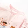 Pullover Little Maven 2023 Ubrania dla dzieci dziewczęta Dziecięce Ubranie Tops Balet T -koszulka bawełna na 2 7 lat 231031