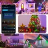 Рождественские украшения Dreamcolor Lights Красочные светодиодные гирлянды WS2812B Адресный модуль RGBIC USB WS2812 Музыкальный контроллер DC5V 231030