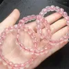 Link Bracelets Natural Faceted Quartz Bracelet String Charms Handmade Fortune Energy Woman Amulet Jewelry Gift 1PCS