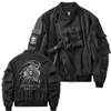 Herren Jacken Grim Reaper Übergroße Gothic Männlich Gott des Todes Streetwear Y2k Schädel Techwear Mantel Motorrad Cyberpunk Bomber Jacke Für Männer 231030