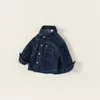 ジャケットチルドレンズ春秋の服の女の子の男の子クールフルスリーブデニムコートファッションジャケットチルドレン1Y-6Y