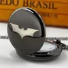 Montres De poche personnalisées, collier imprimé chauve-souris, pour garçons et enfants, pendentif à Quartz, horloge, cadeau Reloj De Bolsillo