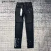 Nuevos 23ss jeans jeans de diseñador jeans para hombre para 2023 nuevo estilo hombres mujeres pantalones jeans morados verano bordado cultivo pequeños pantalones de marca de moda