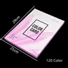 Nail Practice Display 60/80/120 Color Double-Side False Nail Color Display Book Gel Polish Color Chart Palette Practice With False Nail Tips 20#923 231030