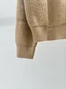 Pull Jacquard chaud et épais à manches longues et col montant pour femme, vêtement de styliste, nouvelle collection automne et hiver, 26BF9