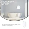 Compact Suction Cup Vanity Mirror Cosmetics Wall Mounted Magnifying 10X Makeup Silver Travel Round Wall Mirror 231030