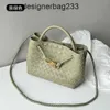 Cowhide Metal Rope Andiamo Crossbody Bags Evening Designer Shourdle Handvenata RX8 Luxury Woven Bottegs Totes Buckle One Tote Bag Wo Small 2024 0W6H