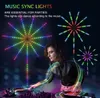 Autres fournitures de fête d'événement Minolab Smart Firework LED Lights RGB Dream Color pour chambre à coucher Contrôle de l'application Changement de couleur Musique Sound Sync Cadeau de Noël 231030