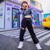 Clothing Sets 2023 Costume For Kids Fashion Hip Hop Dance Wear Dancer Outfits Teenage Girls Crop Tops Designer Clothes 4-14Year