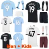 Club 17 DE BRUYNE Soccer Jersey 24 GVARDIOL 31 EDERSON M 9 HAALAND 19 ALVAREZ RODRI FODEN AKE WALKER DIAS AKANJI KOVACIC Football Shirt Kits Men Youth 2023 24 ManCheng