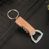 Keychains 60pcs abridor de garrafas de madeira suprimentos em casa Acesso de cozinha de cerveja Presentes de casamento para hóspedes para convidados