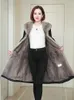 Futra damska Wysokiej klasy imitacja Zima płaszcz norki Kobiety zagęszone ciepły modny wiatrobreaker do pokonania