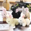 Catena per cellulare Bella peluche Coniglio Bambola Coniglio Portachiavi Borsa Ciondolo Peluche Baby Bambini Lepre Regali di compleanno Coniglietti Anello giocattolo R231031