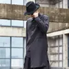 Abiti da uomo Cappotto da completo Primavera e autunno Orlo di personalità Asimmetrico Design di nicchia Scuro Casual Grandi dimensioni