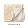 Filtar baby muslin swaddle filt bomullsgas mjukt andningsmedel som tar emot pojkar flickor 4-stil