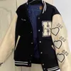 Mens jacket Baseball varsity jacket L Vintage Bomber puffer jacket letter embroidery autumn and winter men loose causal outwear coats graffitir tee