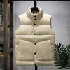 Down Jacket Vest Mens Puffer Jacket förtjockad varm vindtät lös bekväm comant casual enkel modefärg stor storlek höst och vinter ny modell designer rockar