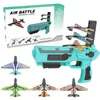 Diecast Model Airplane ER Toy Toys Catapult Plane Gun For Kids Outdoor Toy One Click Eject ers Boy 231031