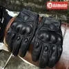 Fietshandschoenen Motorfiets Zomer Lederen Motocross Handschoen Mannen Vrouwen Retro Biker Motorrijder Beschermd Geitenleer Mtb 231031