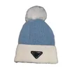 PR POM KAŻDY Zimowy zimowy dzianinowy kapelusz Koreańszy mody pluszowy dzianinowy kapelusz
