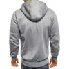 Mens Hoodies Sweatshirts Sweater Hırka kapüşonlu ceket fermuar cep Jacquard Spor Fitness Açık Boş zamanlar Koşu Renkli Spor Giyim 231031
