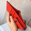 Berömd designer Cherry Purse Luxury Women Mini Card Clip italiensk varumärke Fashion Folding Plånbok Nytt högkvalitativt kreditkortshållare äkta lädermynt Purses Bag