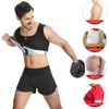 Men's Body Shapers Men Sauna Sweat Zipper Vest Waist Trainer Corset Workout Tank Top Slimming Body Shaper Compression Shirt Weight Loss Fat 231030