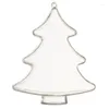 Decorações de natal transparente árvore caixa de doces decoração de casamento garrafas de plástico presente de festa sacos de papai noel 2024 1 peça 10 peças