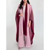 Casacos de trincheira femininos gghk miyake plissado gradiente cardigan casaco 2023 outono dubai designer moda solta-encaixe plus size luxo