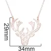 Anhänger Halsketten Sinogaa Edelstahl Lange Collares Femme Mode Schmuck Halsband Kette Deer Anhänger Für Frauen Halskette