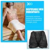 Underpants 5 Pcs Disposable Men's Briefs Waist Belt Black Pregnant Women