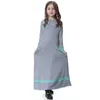 Ethnic Clothing Middle East Arab Dubai Children Ramadan Kaftan Robe Girls Long Sleeve Dress Kids Muslim Abaya Islamic Party