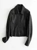 Women's Leather Simple Luxury Sheepskin Coat Spring 2023 Fashion Casual Short Genuine Shirt Jackets Jaqueta Feminina