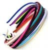 Hårtillbehör 5mm tomma fasta färger Tygtäckt metallpannband Band för DIY Craft 60st 231031