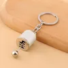 Keychains Mens Car Keyring Zinc Alloy GearBox Model 6-Speed Manual Key Ring Gear Knob Shift Stick Keychain Car-styling Accessories