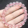 Link Bracelets Natural Faceted Quartz Bracelet String Charms Handmade Fortune Energy Woman Amulet Jewelry Gift 1PCS